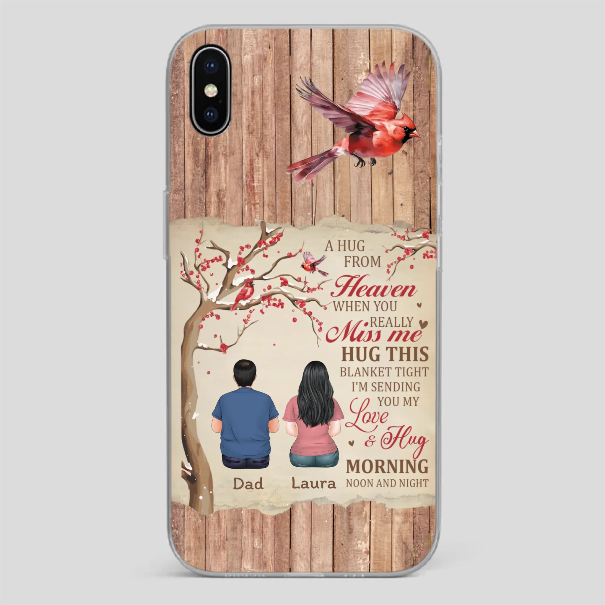 Memorial Gift – A Hug from Heaven Phone Case for Someone You Miss - 89Prints