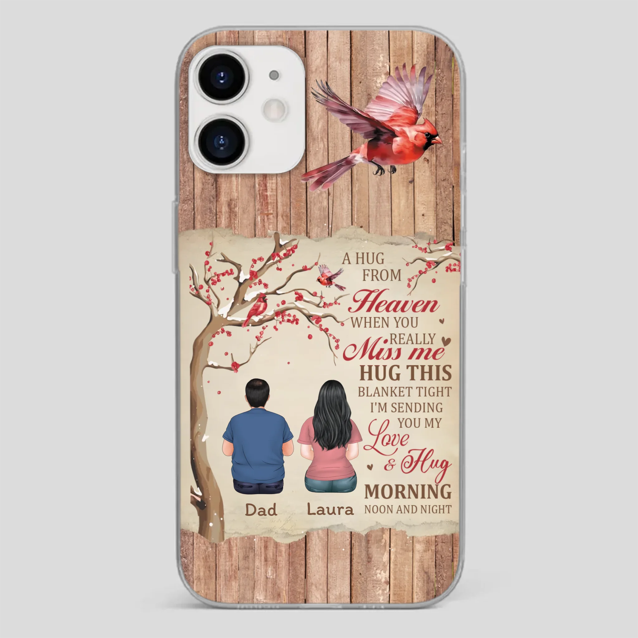 Memorial Gift – A Hug from Heaven Phone Case for Someone You Miss - 89Prints