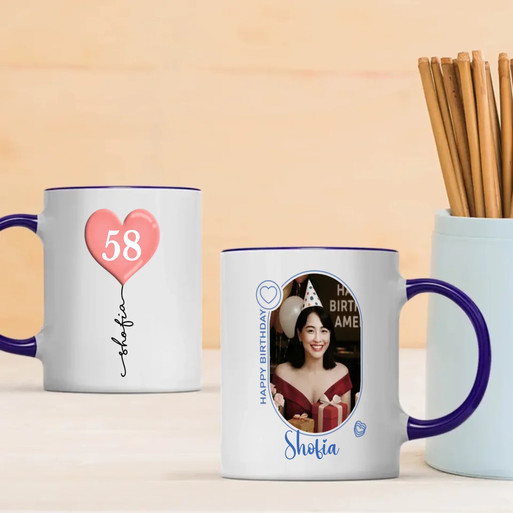 A Legend Was Born in 1958 Personalized Mug – Custom Vintage Happiness & Lucky Smiles - 89Prints