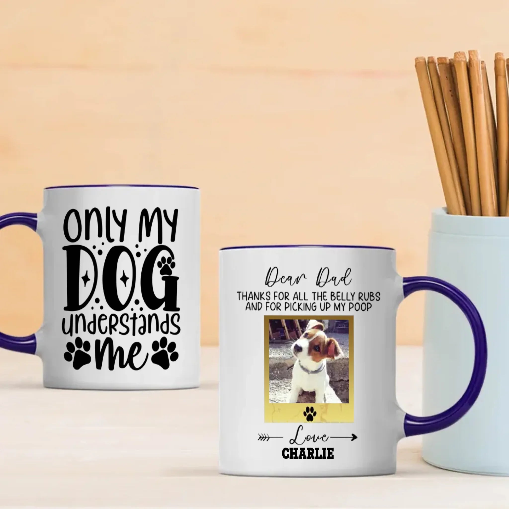 Only My Dog Understands Me Mug – Personalized Gift for Your Loyal Companion - 89Prints