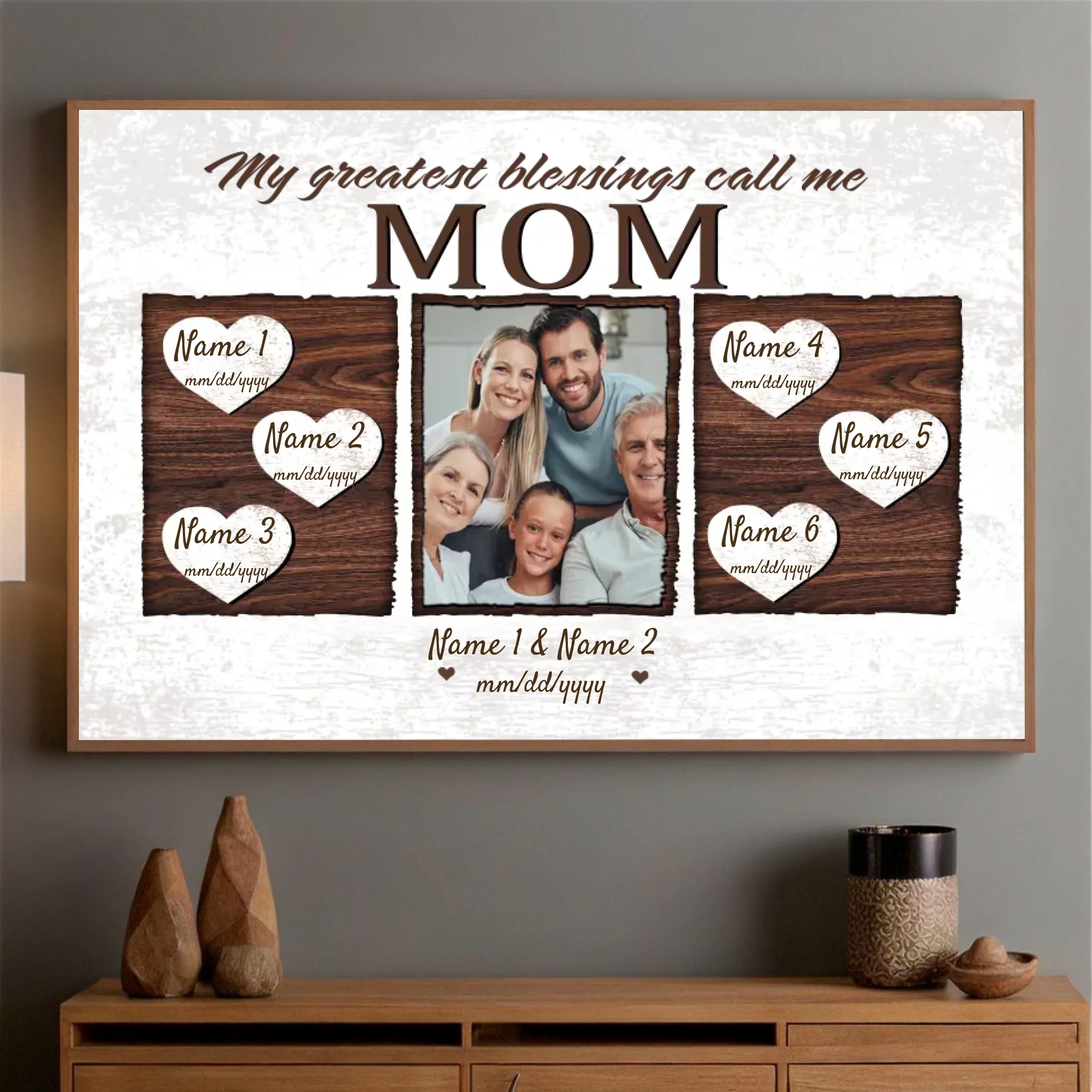 Mom is Everything – Personalized Family Poster Honoring the Love That Holds You Together - 89Prints