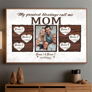 Mom is Everything – Personalized Family Poster Honoring the Love That Holds You Together - 89Prints
