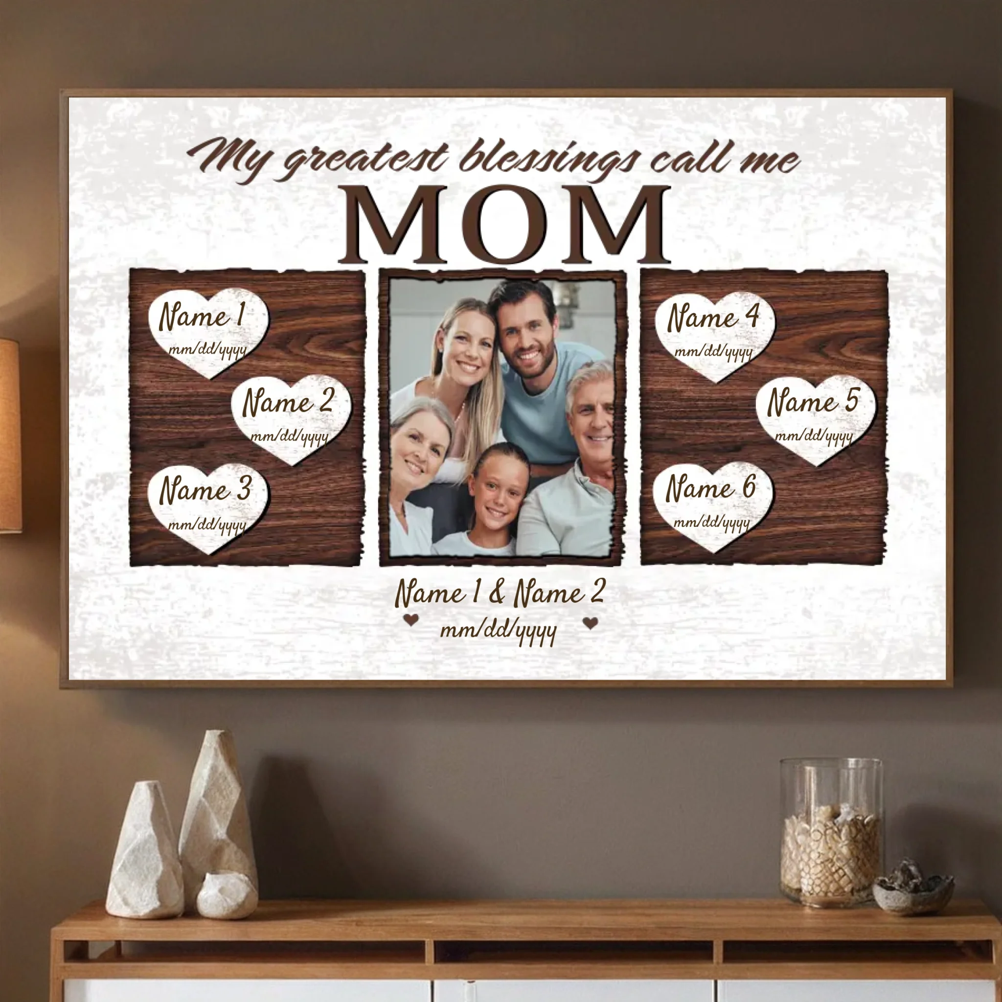 Mom is Everything – Personalized Family Poster Honoring the Love That Holds You Together - 89Prints