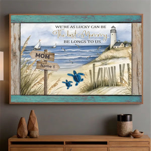 A Heartfelt Poster for the Best Mommy – Personalized Lighthouse Design - 89Prints