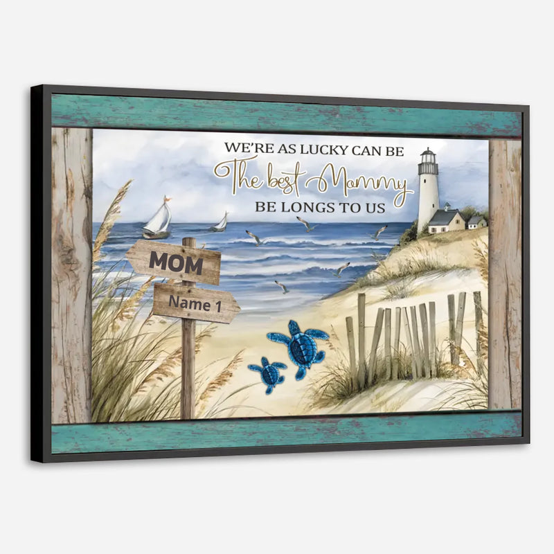 A Heartfelt Poster for the Best Mommy – Personalized Lighthouse Design - 89Prints