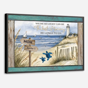 A Heartfelt Poster for the Best Mommy – Personalized Lighthouse Design - 89Prints