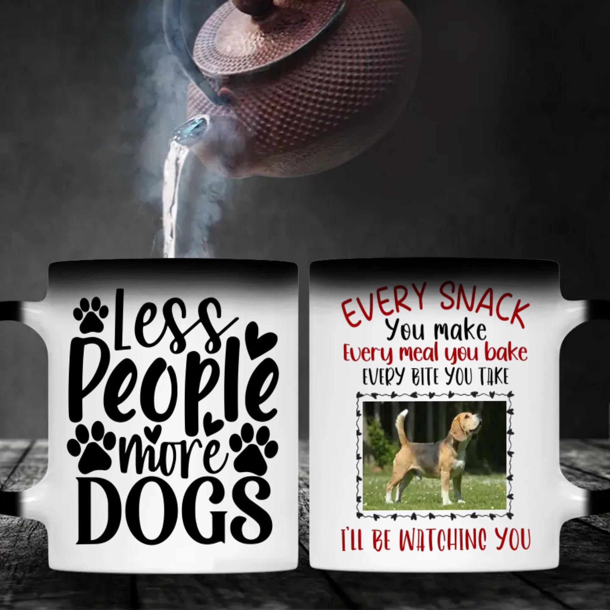 Adorable & Heartwarming Dog Lover Mug – Less People More Dogs – 89Prints