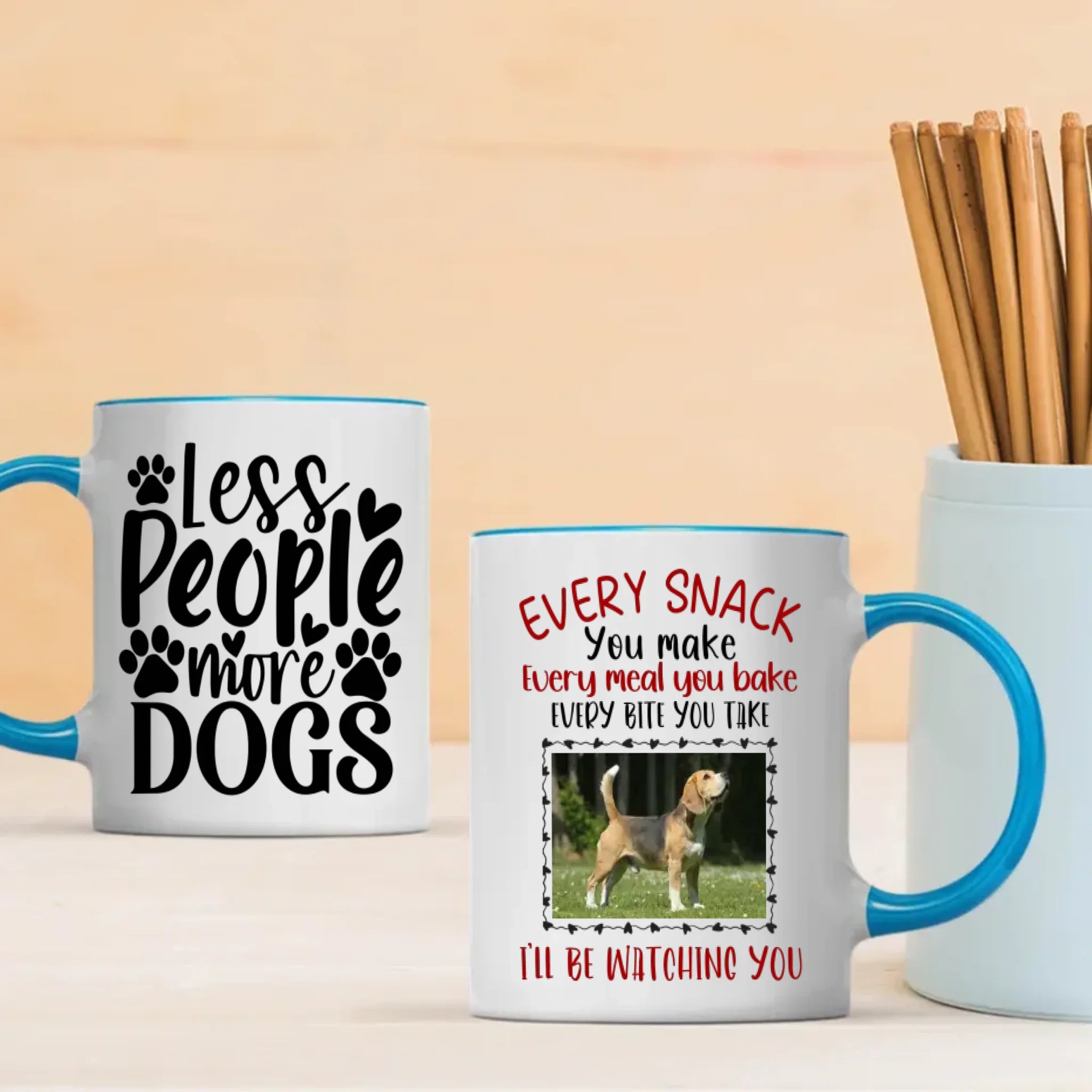 Adorable & Heartwarming Dog Lover Mug – Less People More Dogs – 89Prints