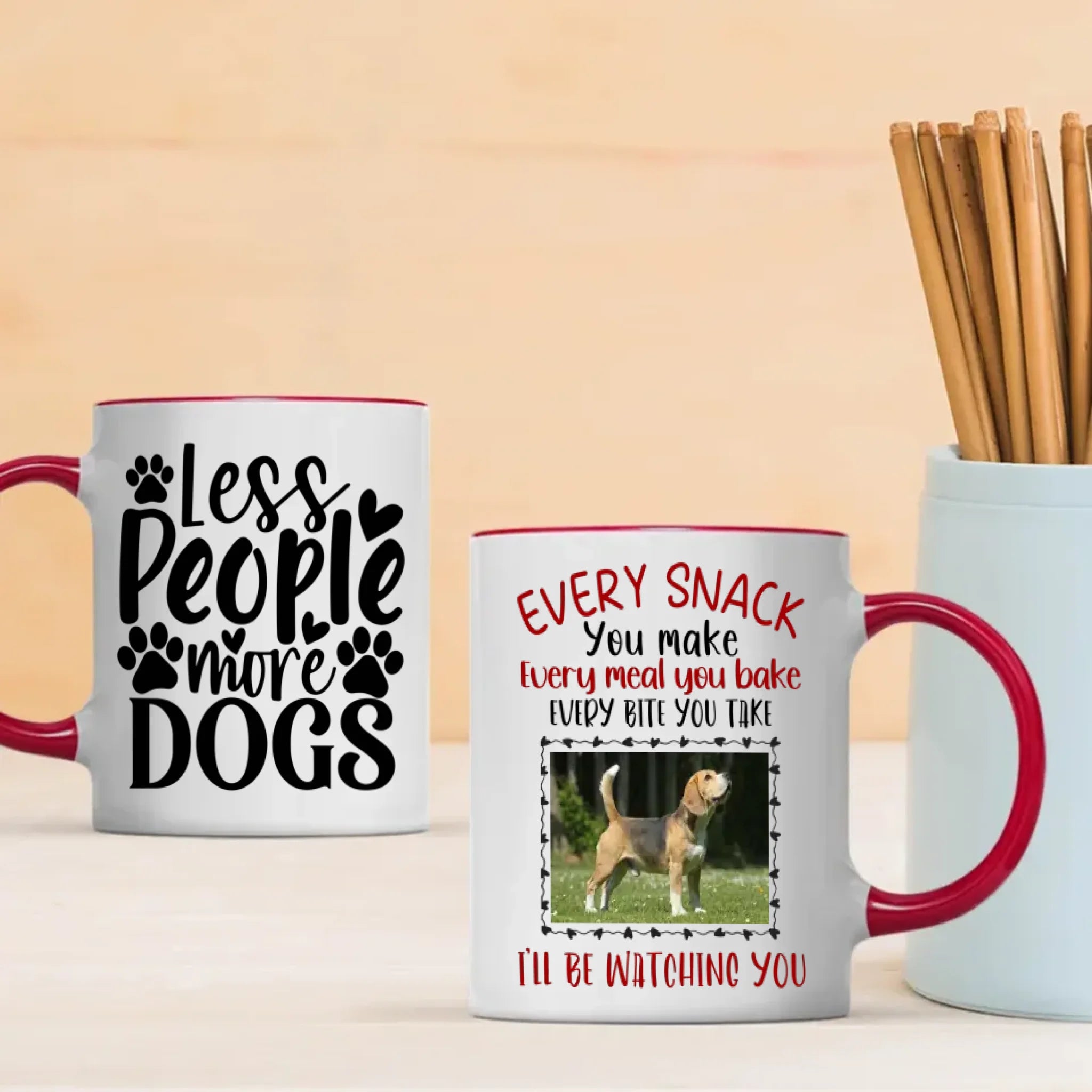 Adorable & Heartwarming Dog Lover Mug – Less People More Dogs – 89Prints