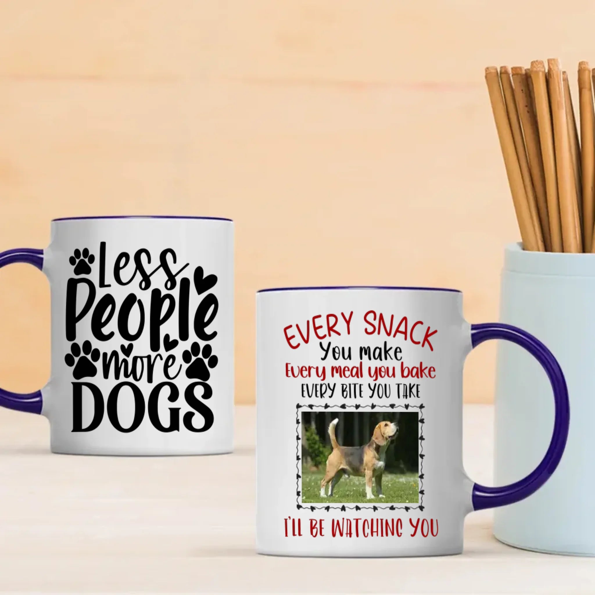 Adorable & Heartwarming Dog Lover Mug – Less People More Dogs – 89Prints