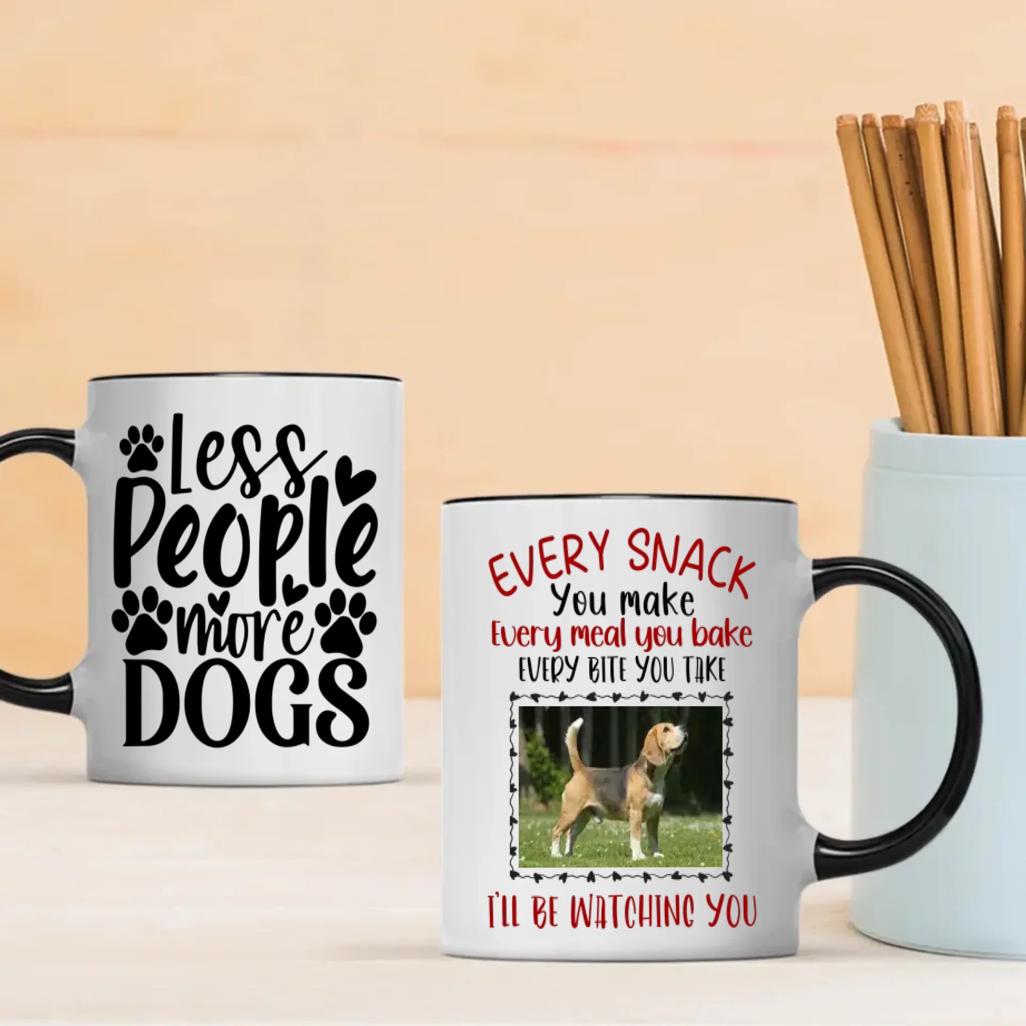 Adorable & Heartwarming Dog Lover Mug – Less People More Dogs – 89Prints