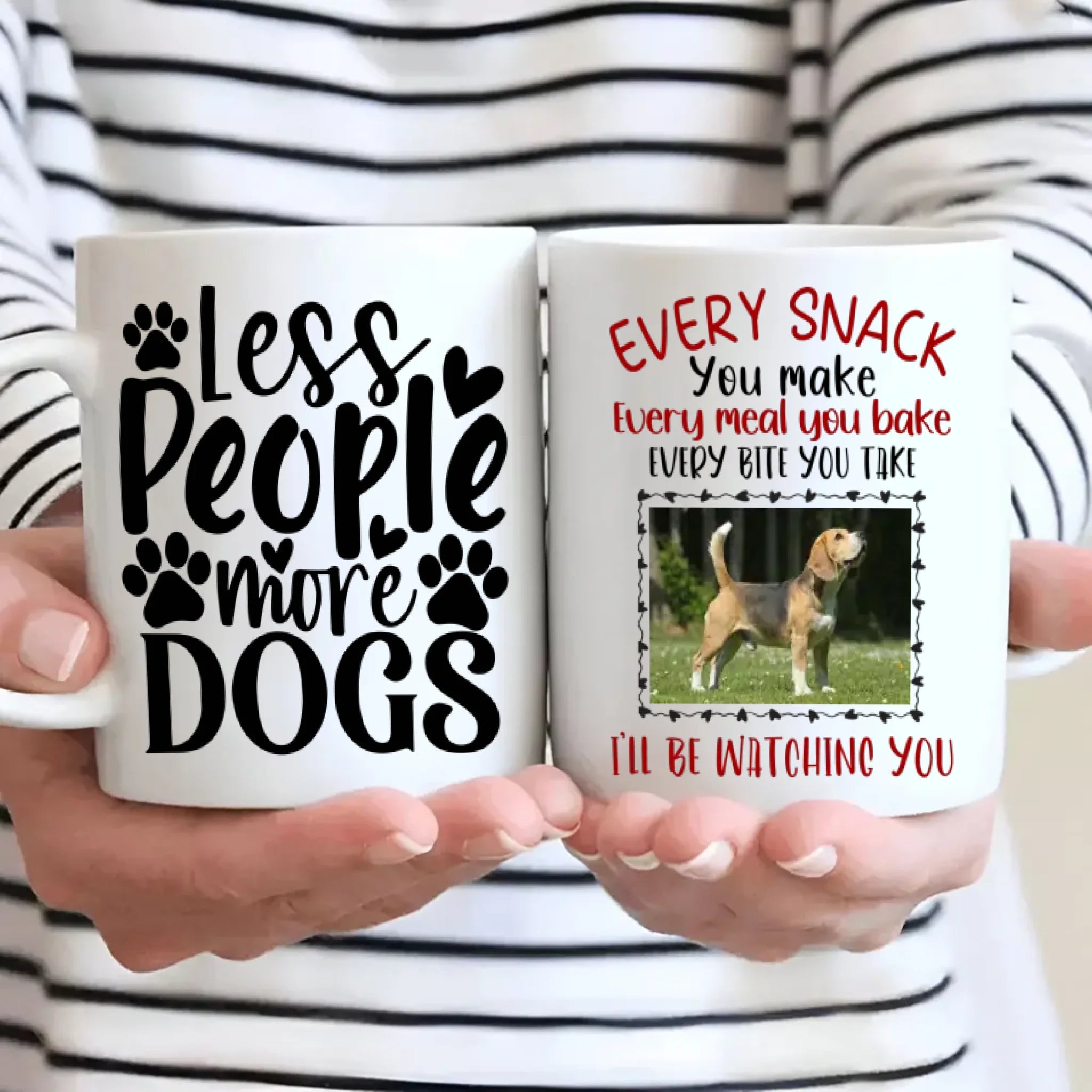 Adorable & Heartwarming Dog Lover Mug – Less People More Dogs – 89Prints