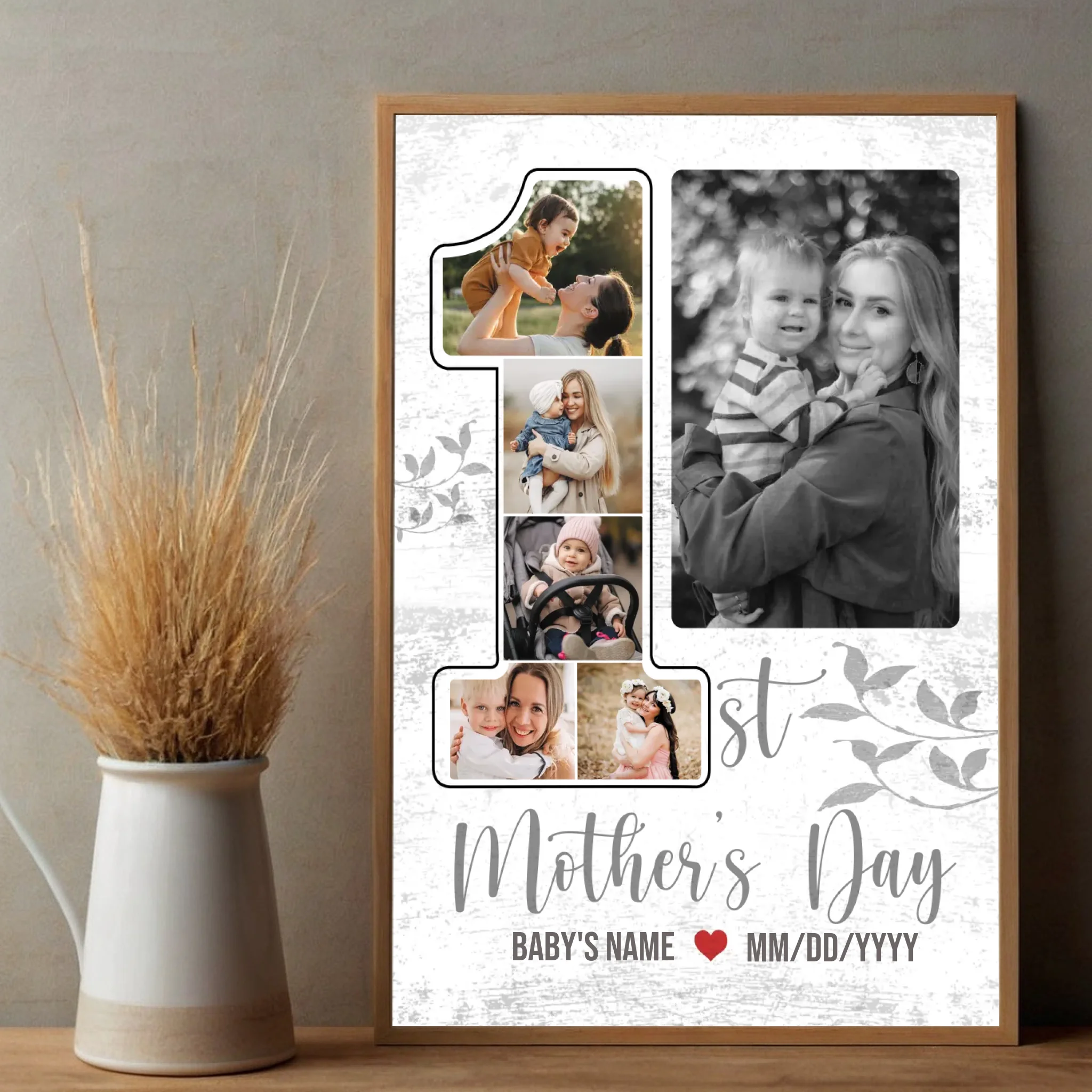 Personalized Mother and Baby Poster – Capture Moments Forever in the Heart - 89Prints