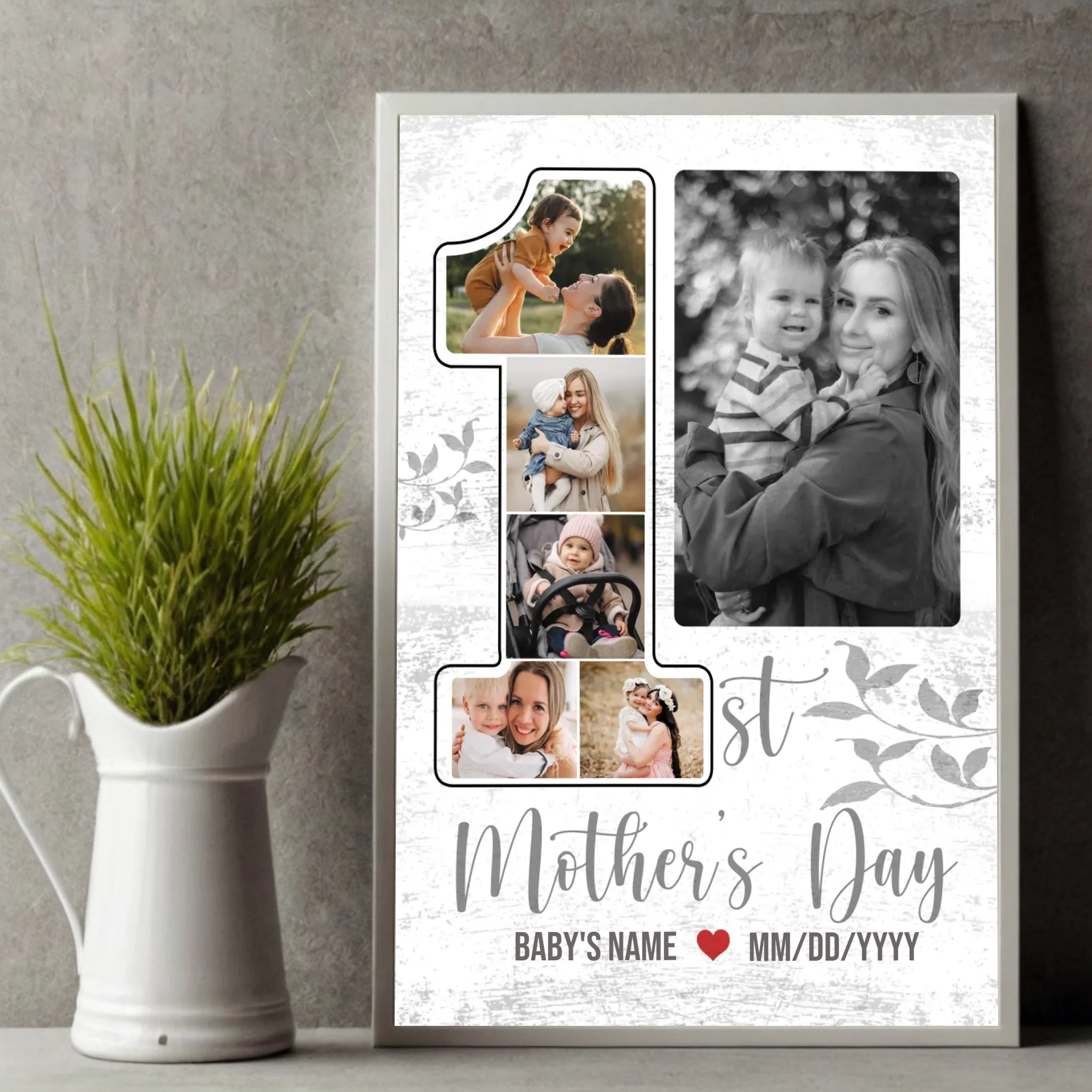 Personalized Mother and Baby Poster – Capture Moments Forever in the Heart - 89Prints