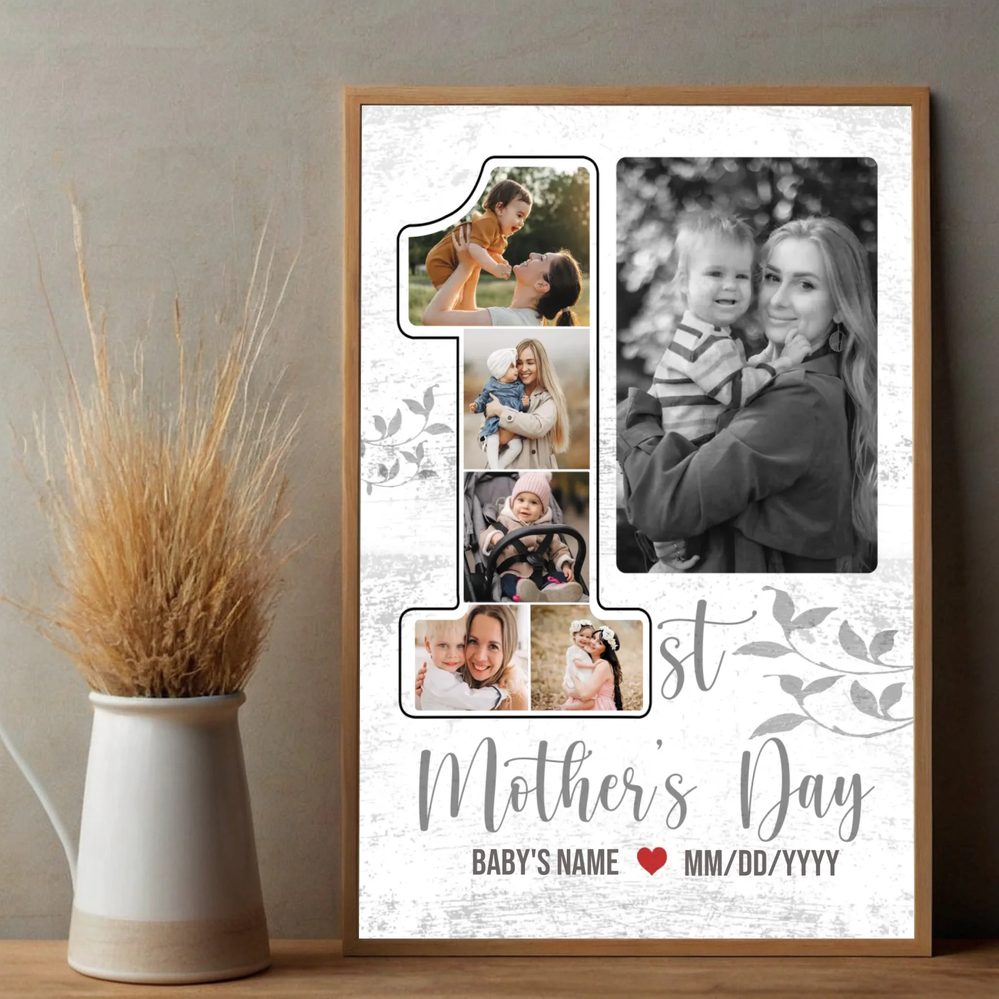 Personalized Mother and Baby Poster – Capture Moments Forever in the Heart - 89Prints