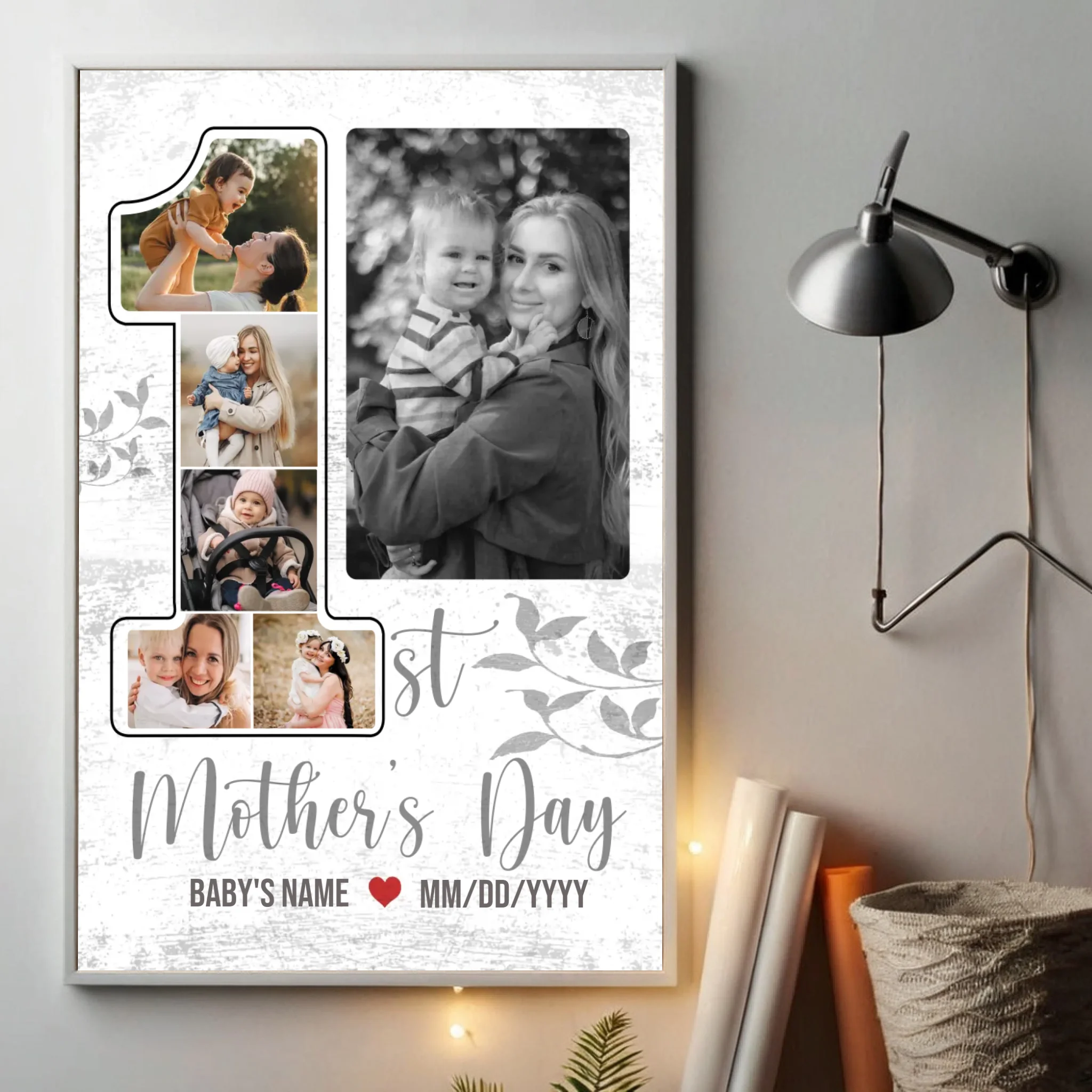 Personalized Mother and Baby Poster – Capture Moments Forever in the Heart - 89Prints
