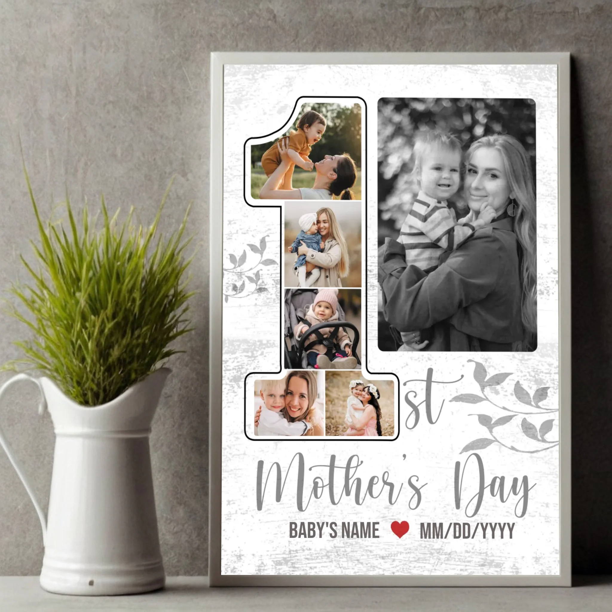 Personalized Mother and Baby Poster – Capture Moments Forever in the Heart - 89Prints