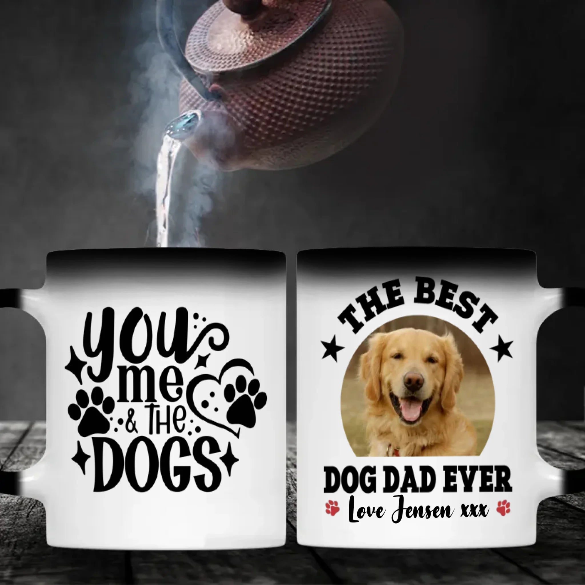 You, Me & The Dogs Mug – Personalized Gift for the Best Dog Dad Ever - 8Prints
