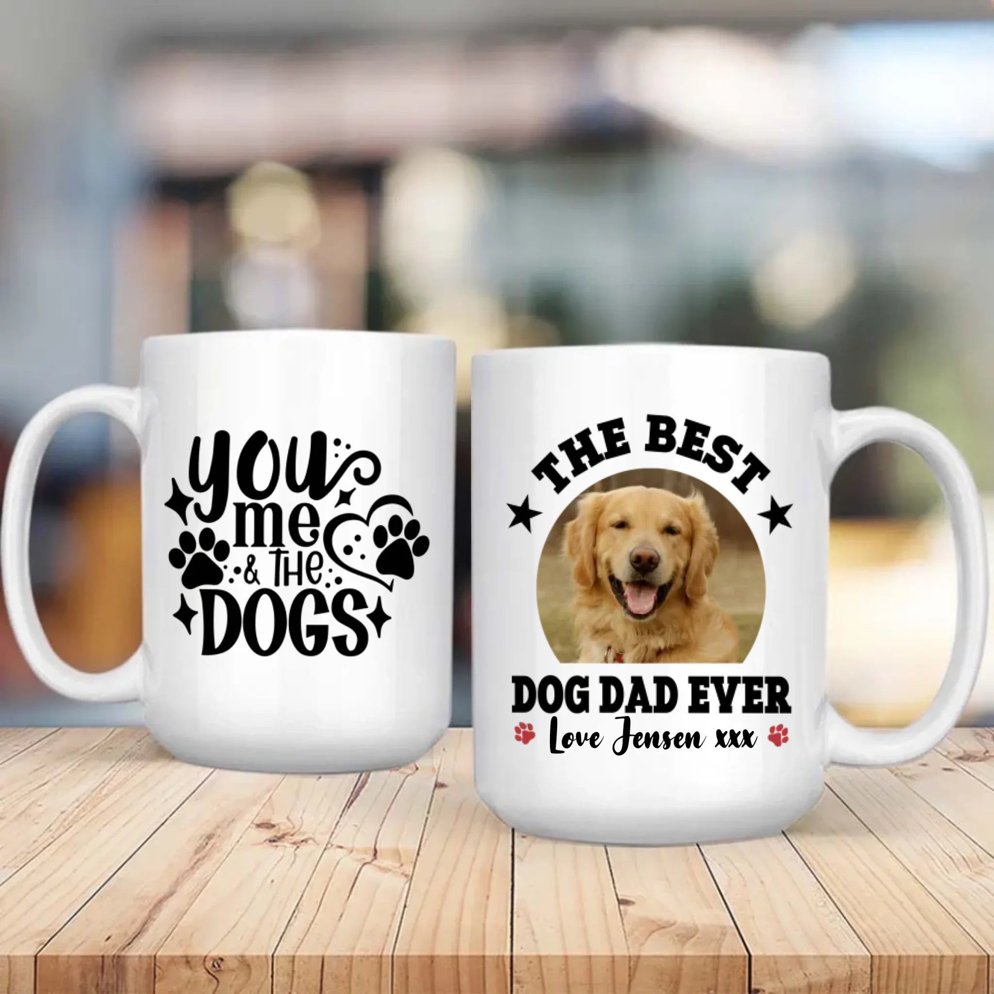 You, Me & The Dogs Mug – Personalized Gift for the Best Dog Dad Ever - 8Prints
