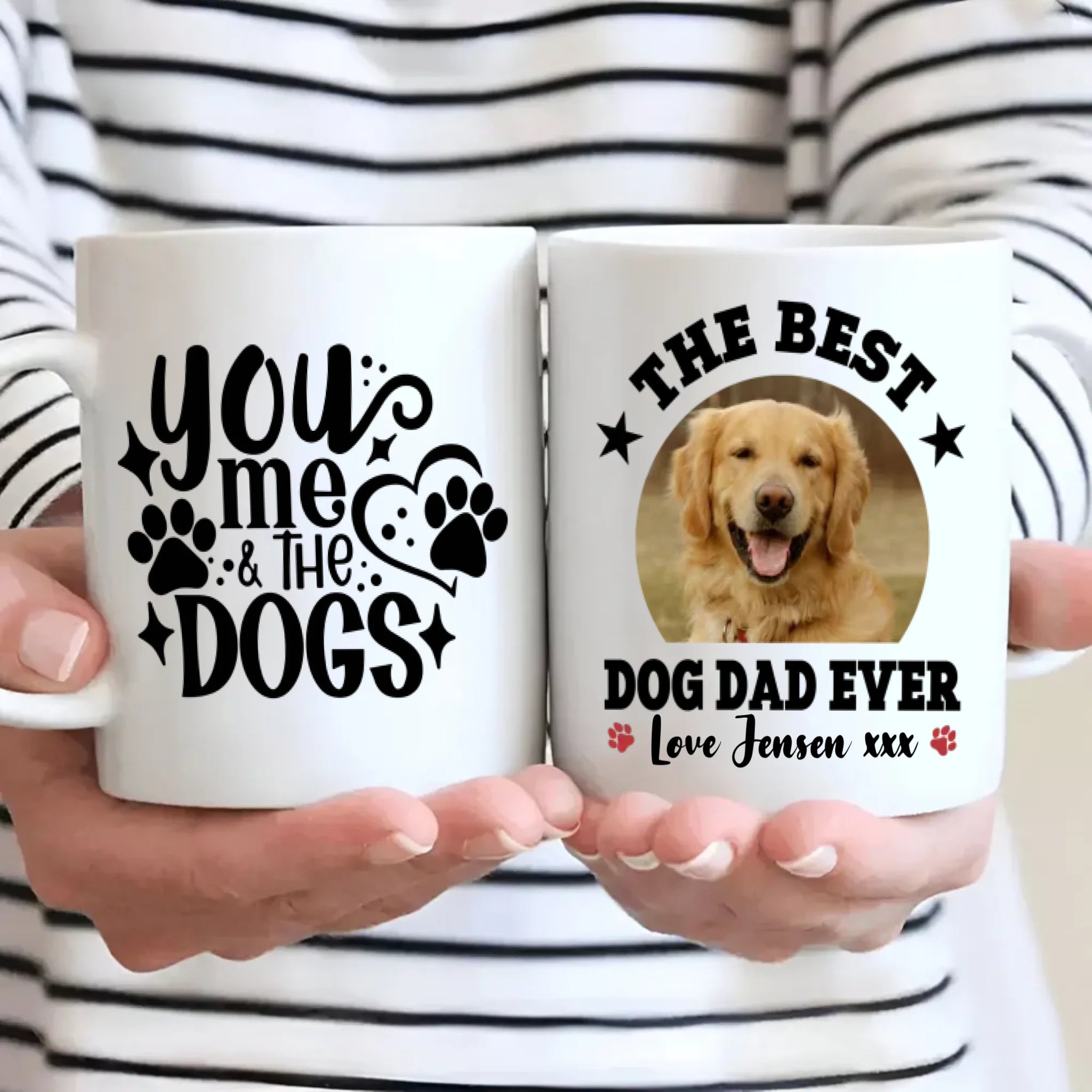 You, Me & The Dogs Mug – Personalized Gift for the Best Dog Dad Ever - 8Prints