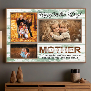 Timeless Mother Portrait Poster with Custom Name and Photo – A Cherished Gift - 89Prints