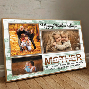 Timeless Mother Portrait Poster with Custom Name and Photo – A Cherished Gift - 89Prints