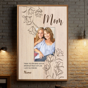 Mom: The Missing Piece of My Life – Personalized Poster Gift from 89Prints