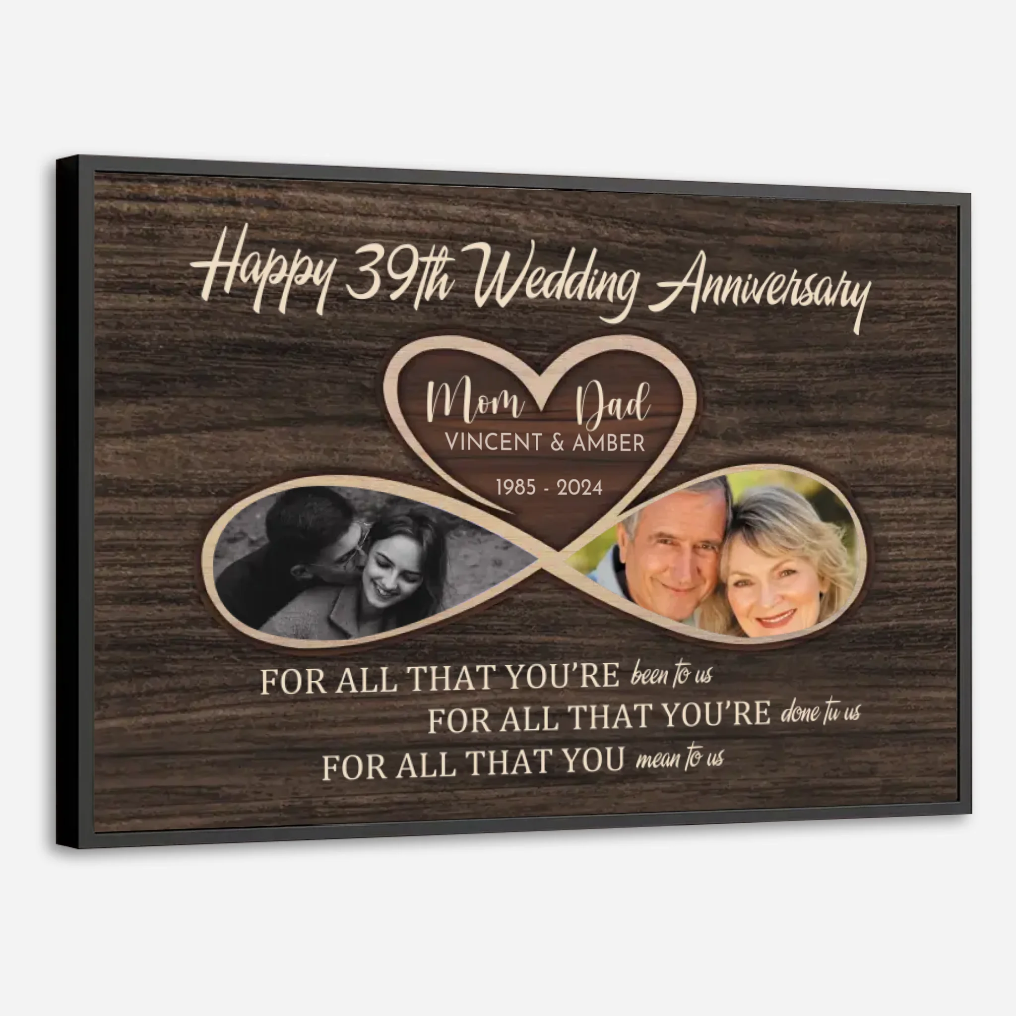 A Timeless Treasure – Personalized Poster for Mom and Dad - 89Prints