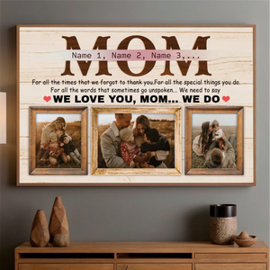 A One-of-a-Kind Gift for Mom – Personalized Poster Art - 89Prints