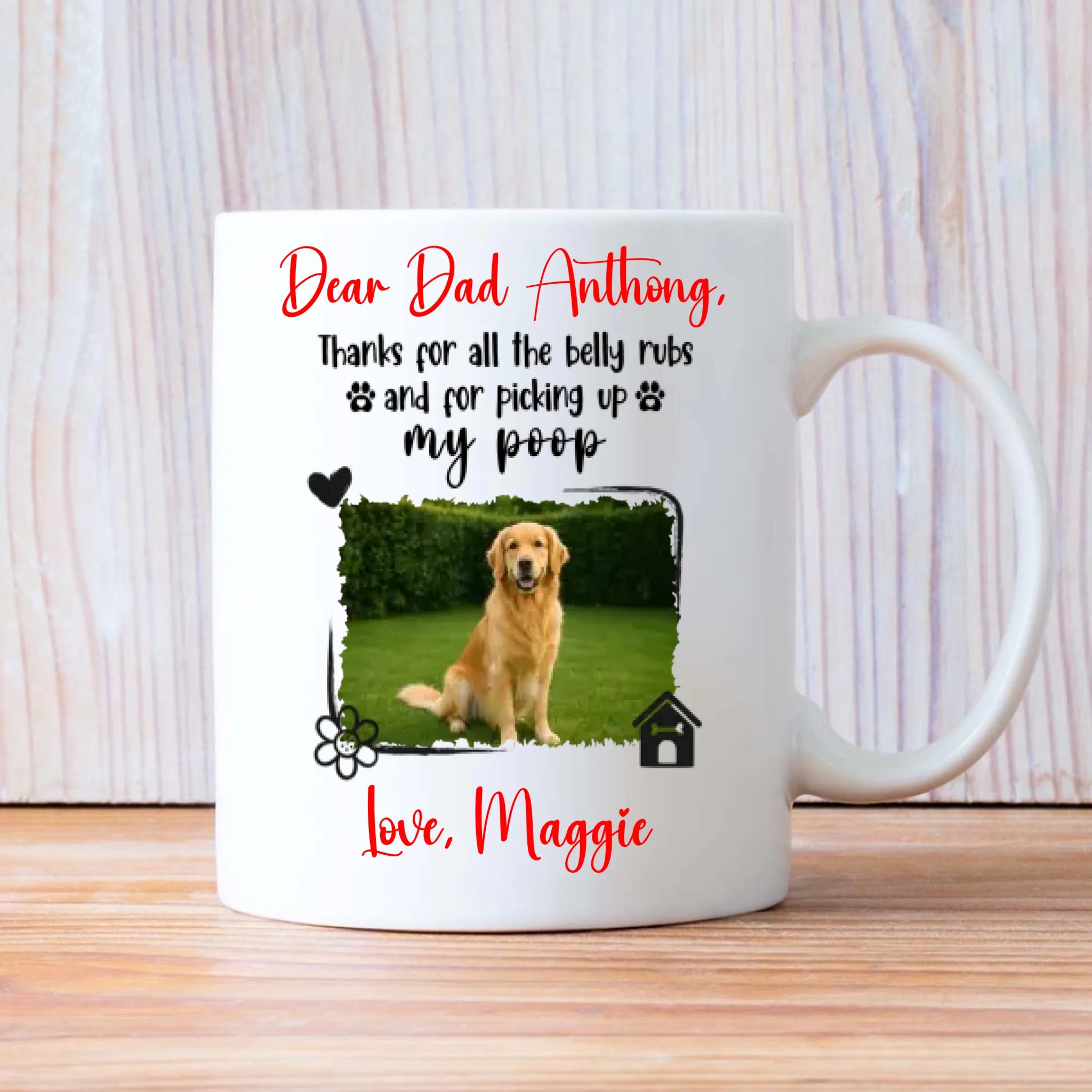 Heartfelt Dog Thank You Mug – Celebrate Your Pup’s Love and Gratitude Every Morning – 89Prints