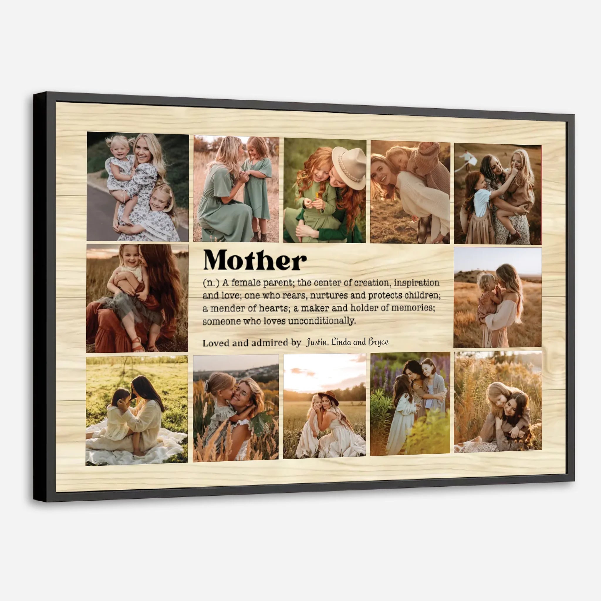 Personalized Mother's Day Poster: Stunning 12-Image Wall Art - 89Prints