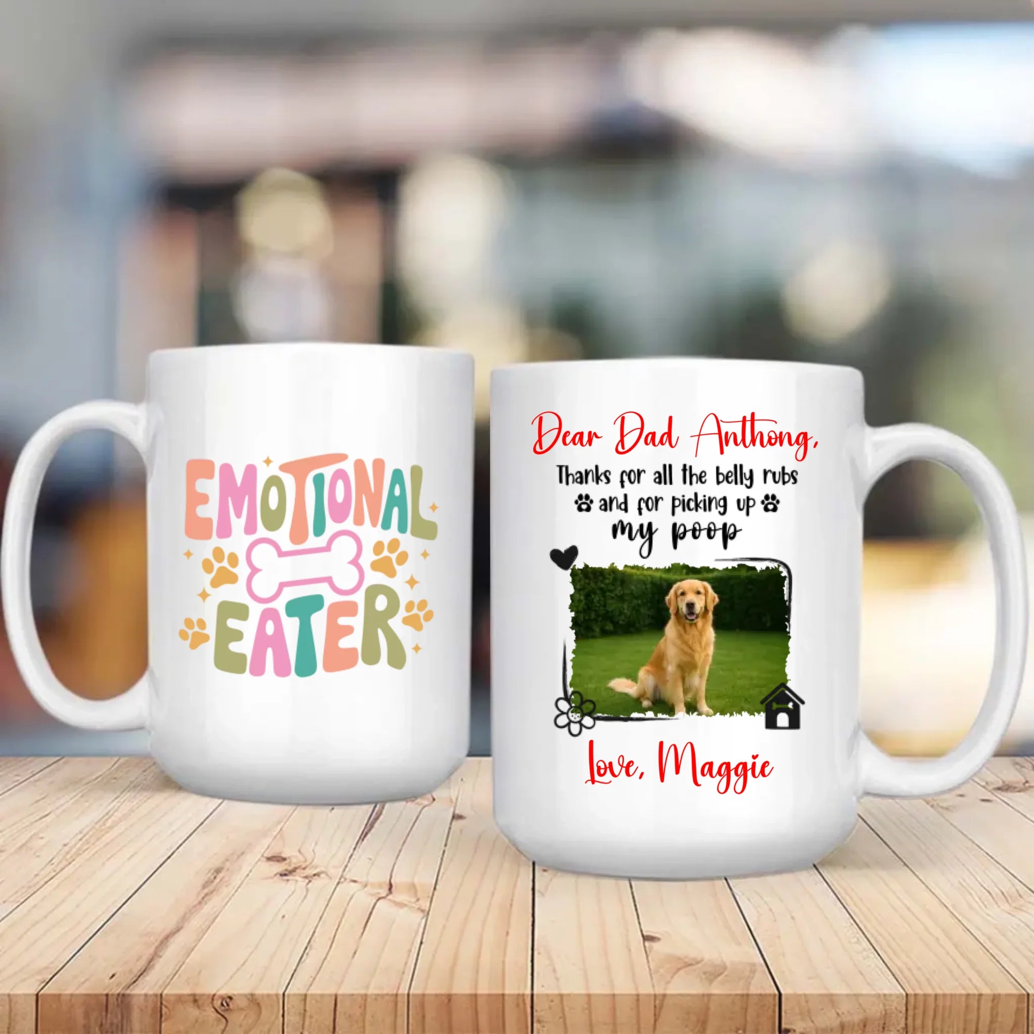 Customize Dog Mug – Pet Portrait Coffee Cup for Dog Lovers – 89Prints