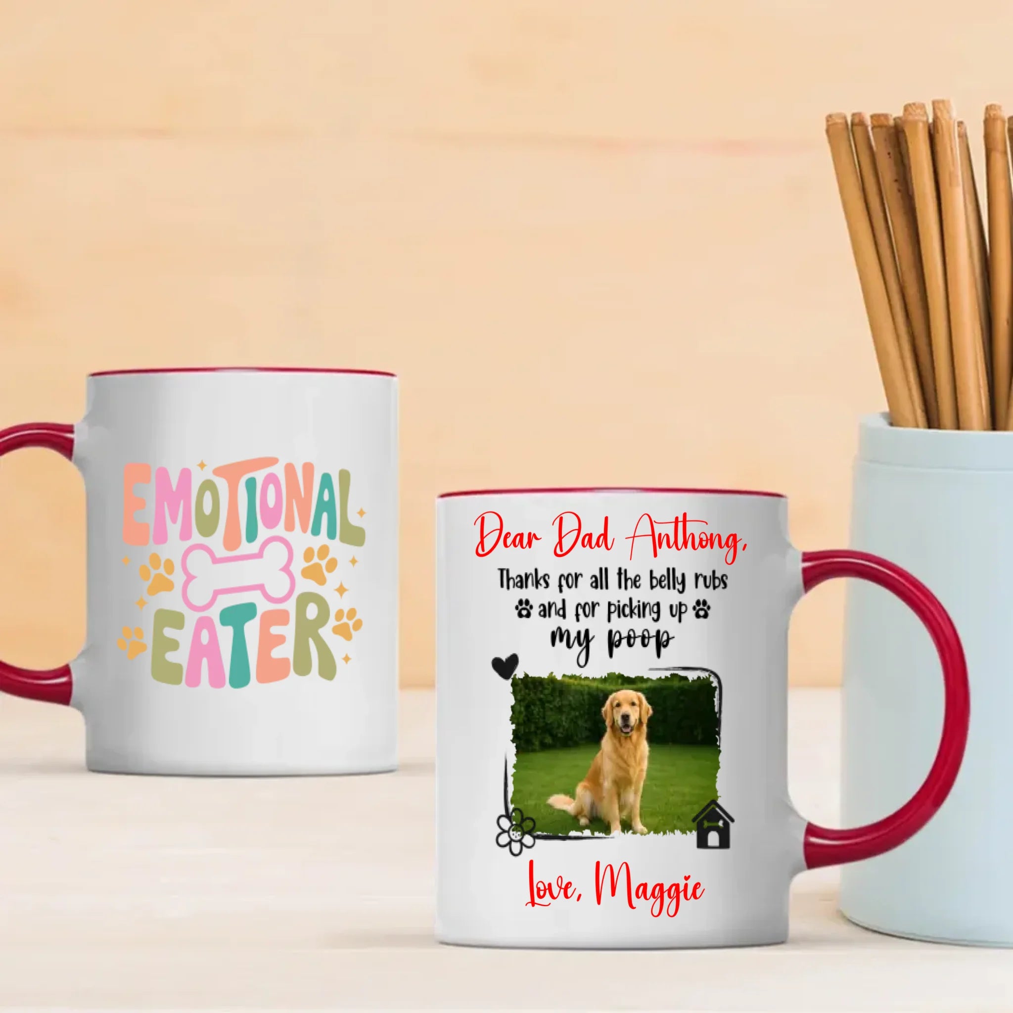 Customize Dog Mug – Pet Portrait Coffee Cup for Dog Lovers – 89Prints