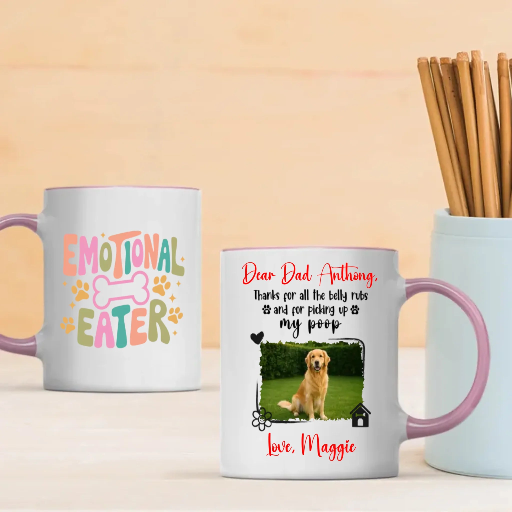 Customize Dog Mug – Pet Portrait Coffee Cup for Dog Lovers – 89Prints
