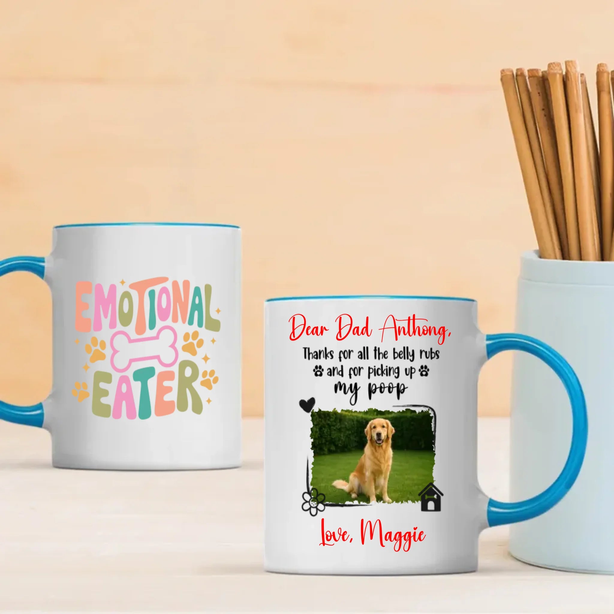 Customize Dog Mug – Pet Portrait Coffee Cup for Dog Lovers – 89Prints