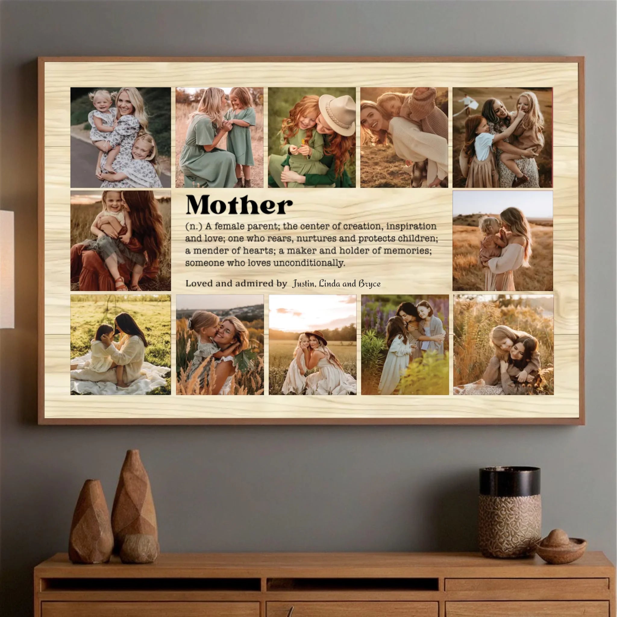 Personalized Mother's Day Poster: Stunning 12-Image Wall Art - 89Prints