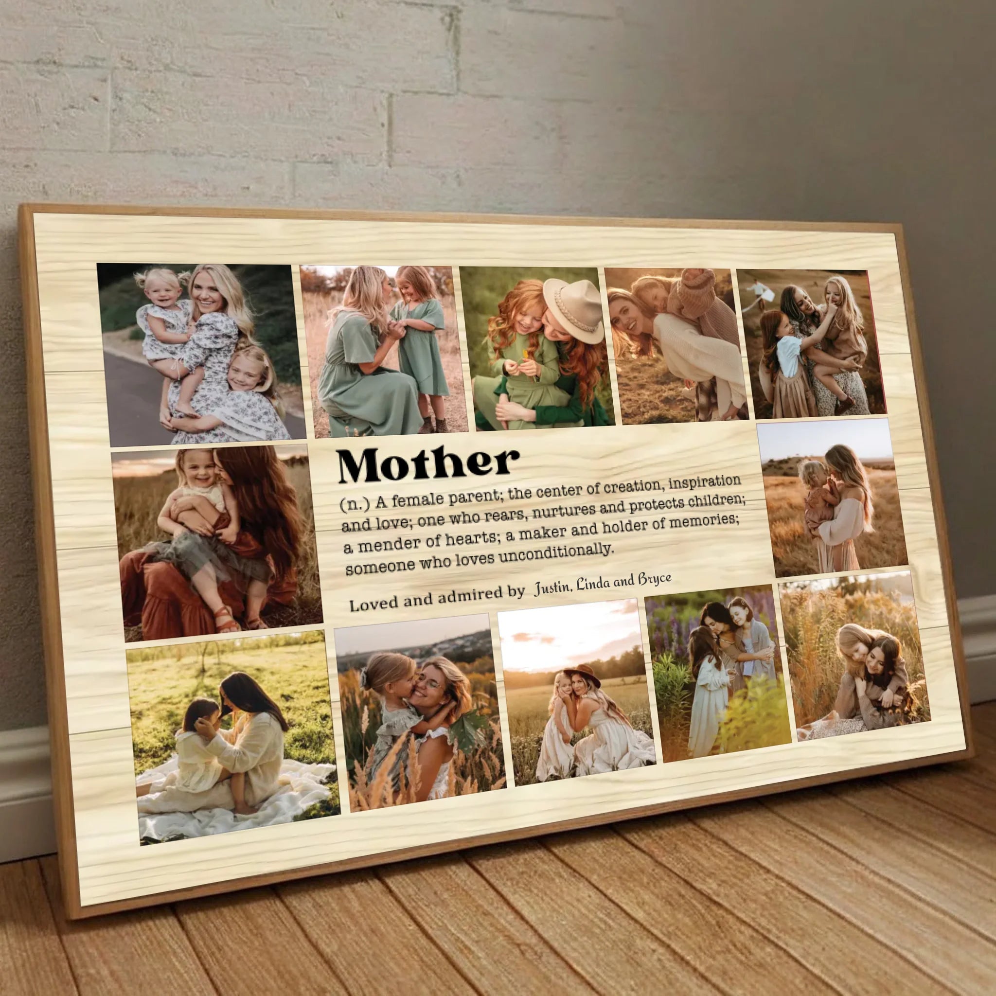 Personalized Mother's Day Poster: Stunning 12-Image Wall Art - 89Prints
