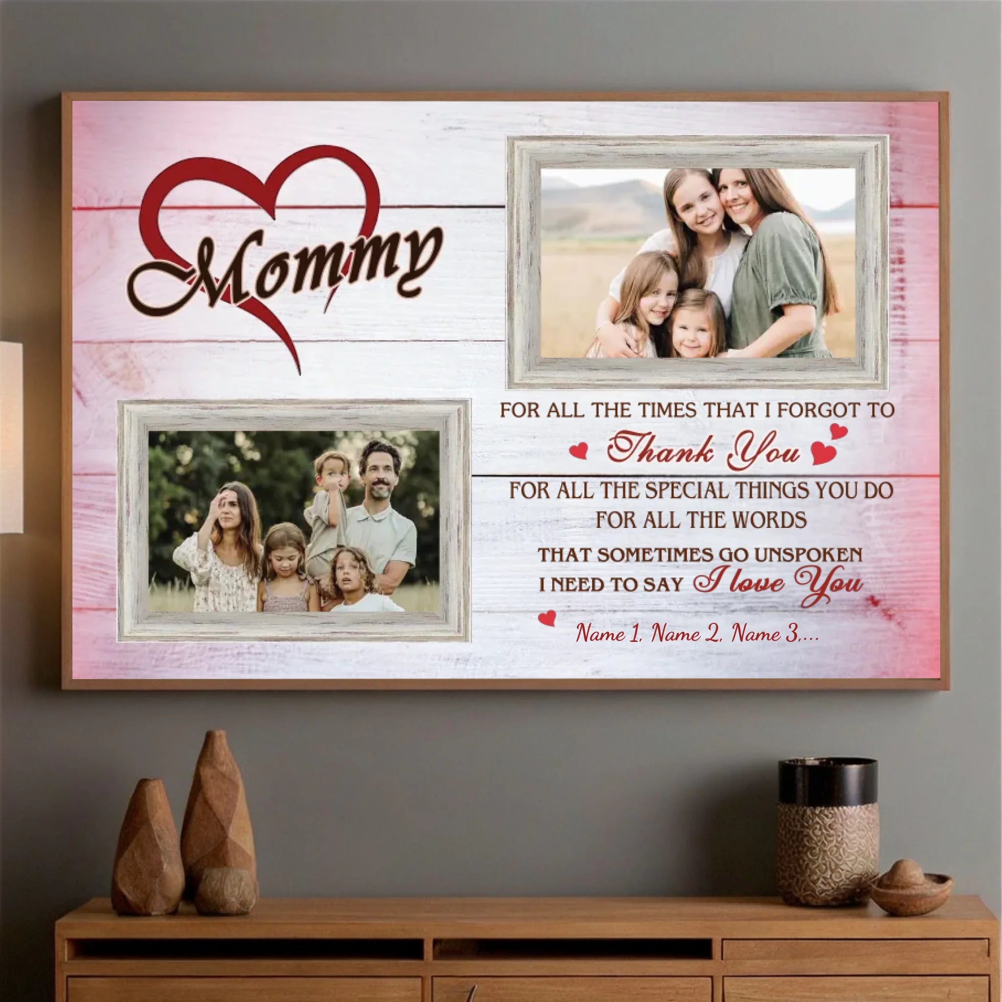 Unique Custom Mom Poster: A Personalized Photo Tribute to Her Love - 89Prints