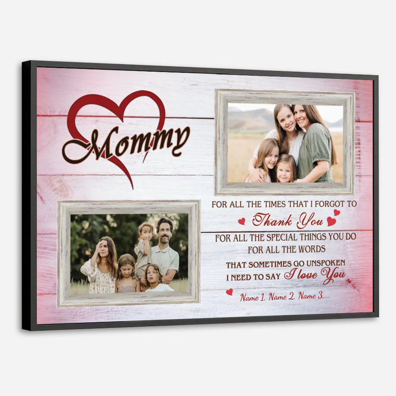 Unique Custom Mom Poster: A Personalized Photo Tribute to Her Love - 89Prints