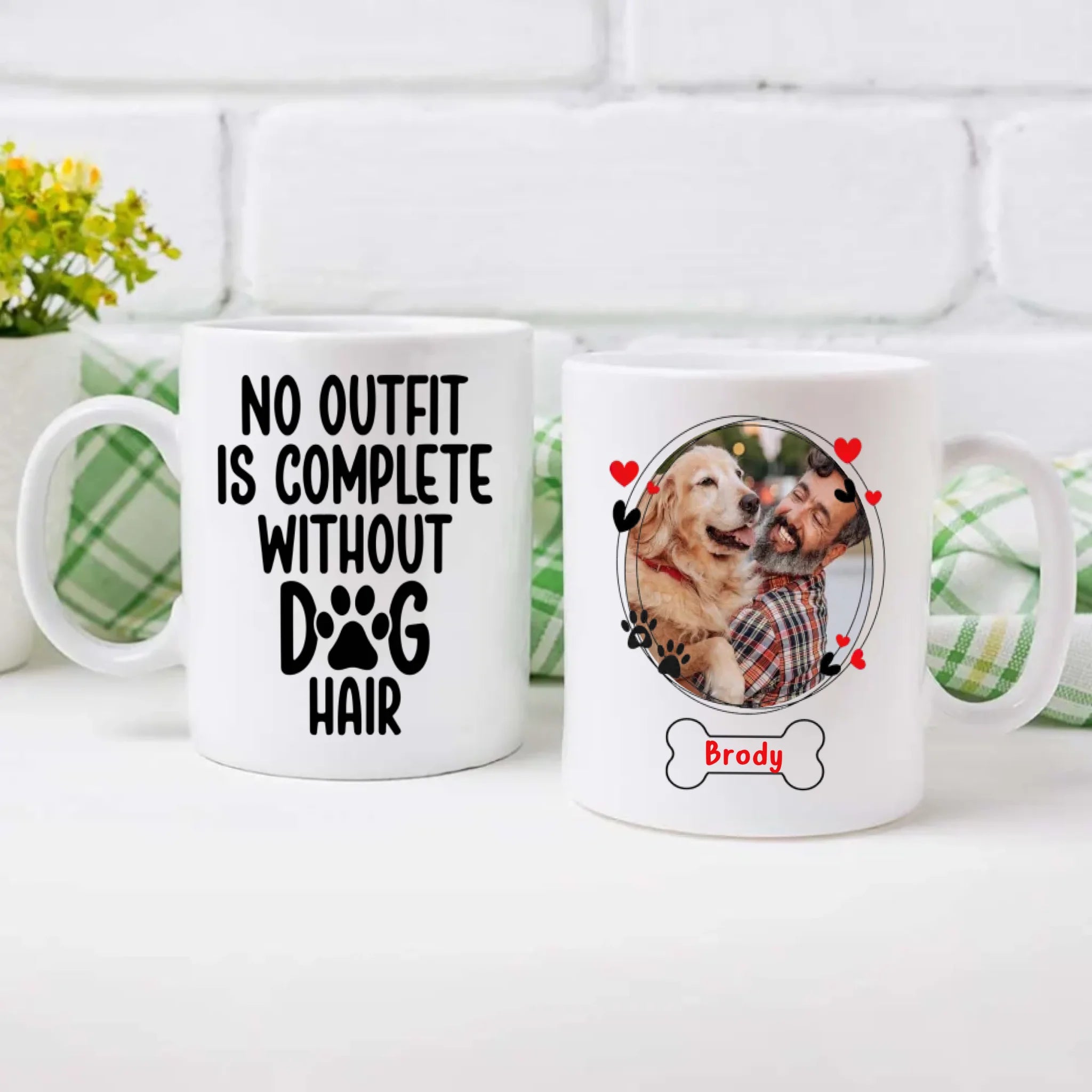 No Outfit Is Complete Without Dog Hair Mug – Funny Personalized Gift for Dog Lovers – 89Prints