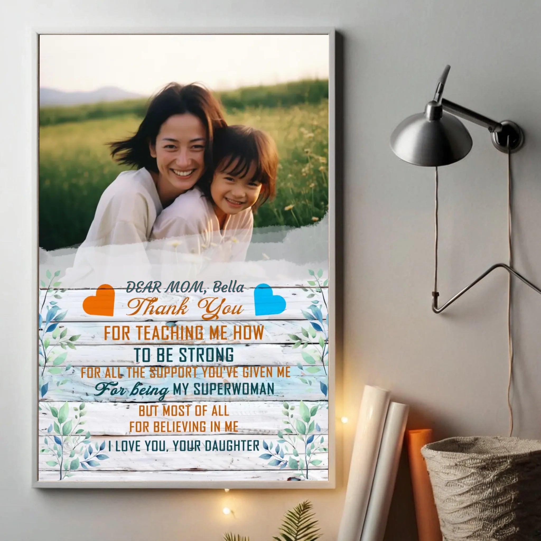 A Heartfelt Thank You: Personalized Mom Poster to Show Your Appreciation - 89Prints