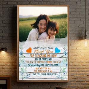 A Heartfelt Thank You: Personalized Mom Poster to Show Your Appreciation - 89Prints