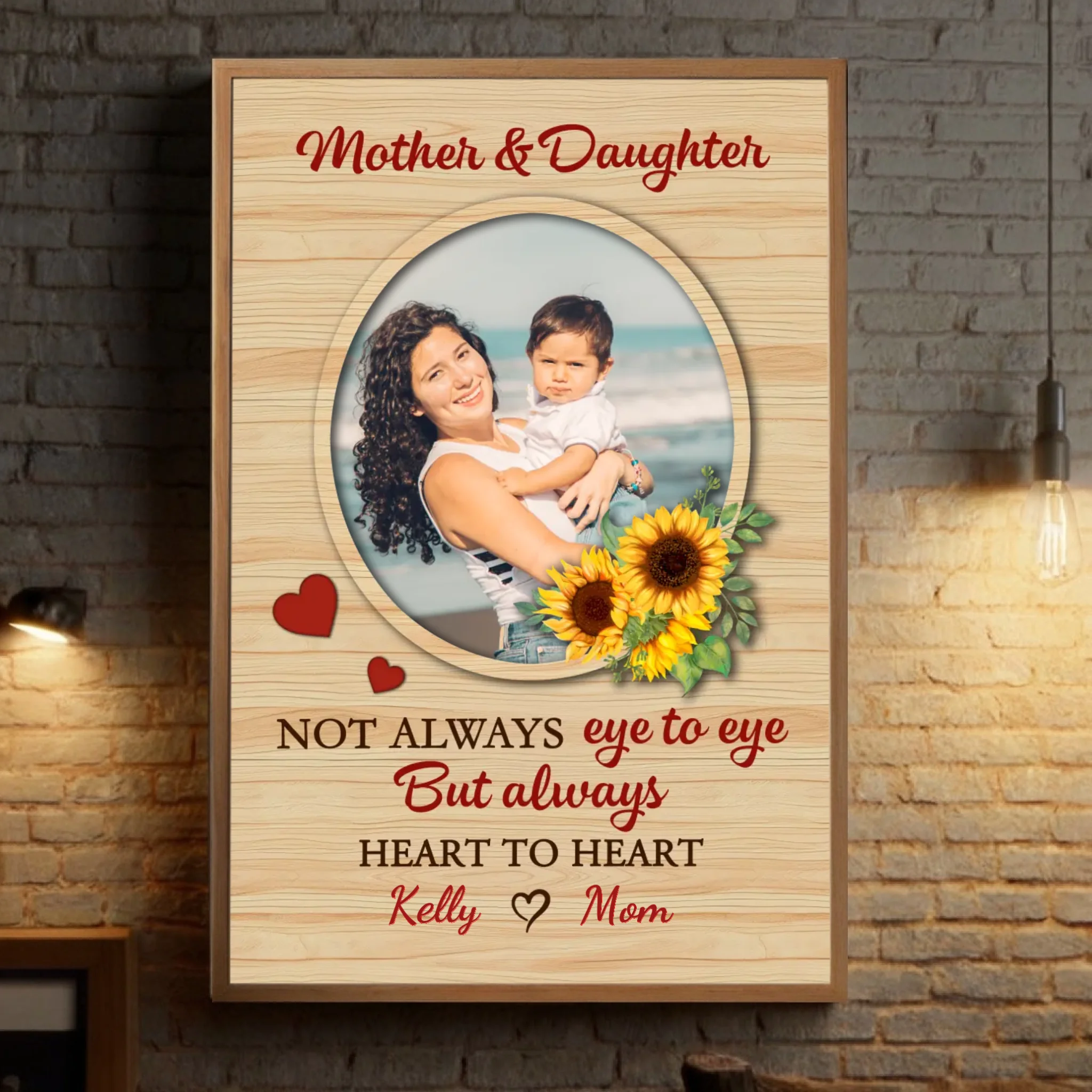 A Mother's Love, A Daughter's Heart: Personalized Mom Poster to Cherish Forever - 89Prints