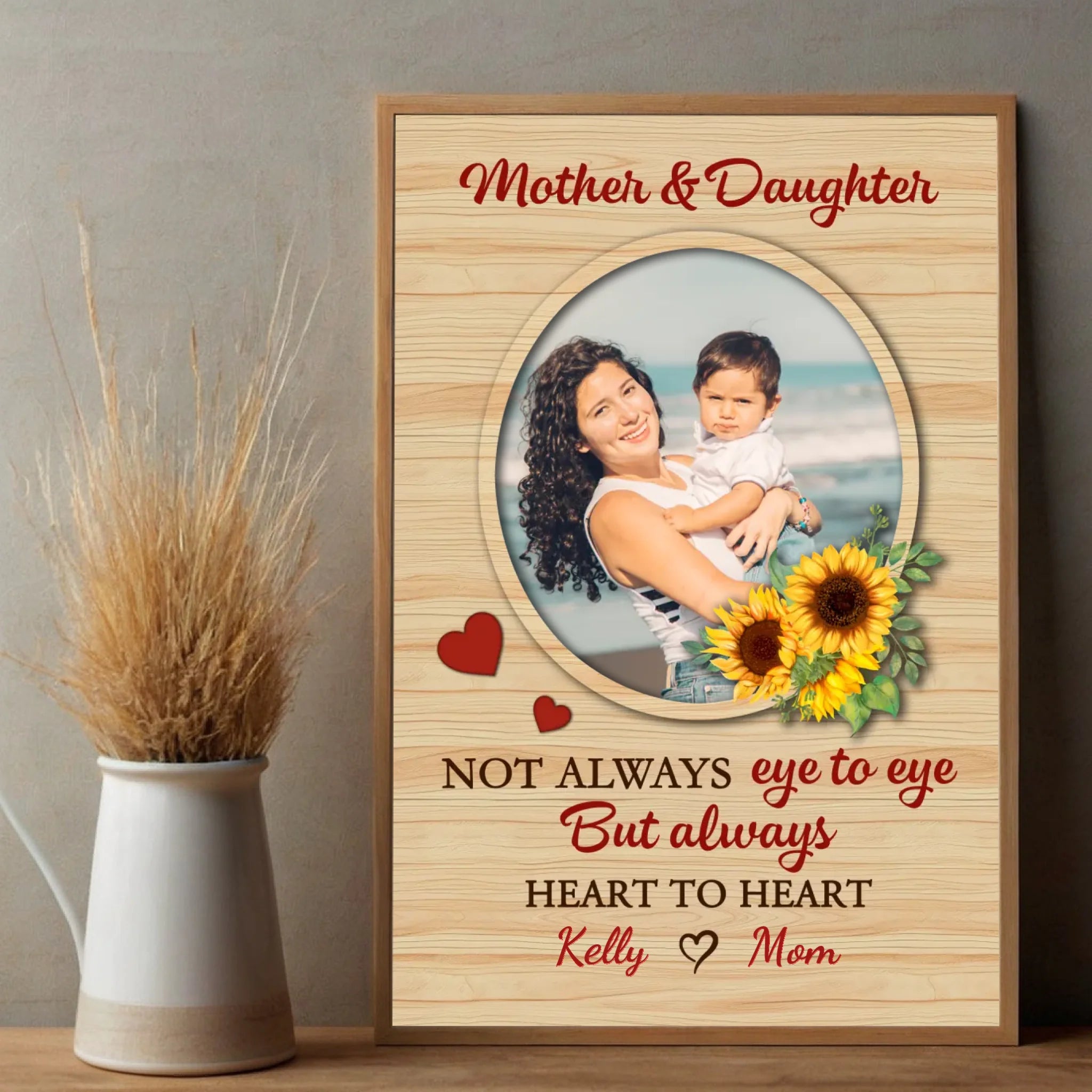 A Mother's Love, A Daughter's Heart: Personalized Mom Poster to Cherish Forever - 89Prints