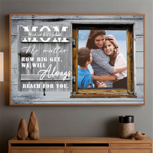 Personalized Photo Poster: The One Who Always Thinks of You Is Your Mom - 89Prints