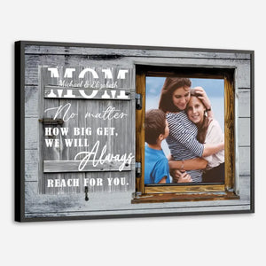 Personalized Photo Poster: The One Who Always Thinks of You Is Your Mom - 89Prints