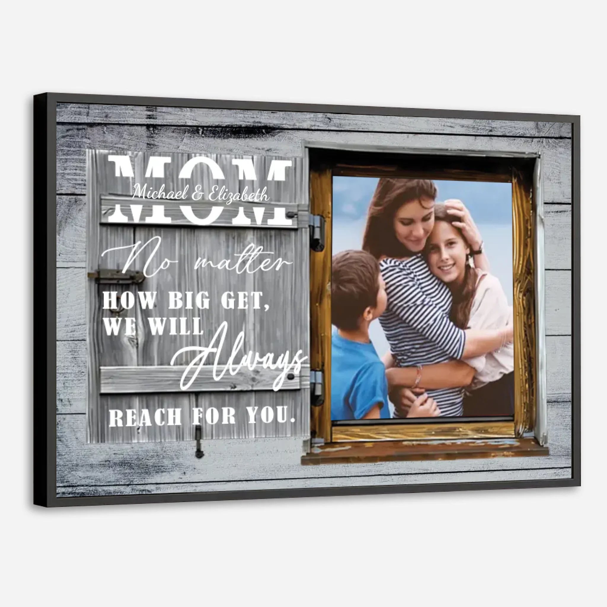 Personalized Photo Poster: The One Who Always Thinks of You Is Your Mom - 89Prints