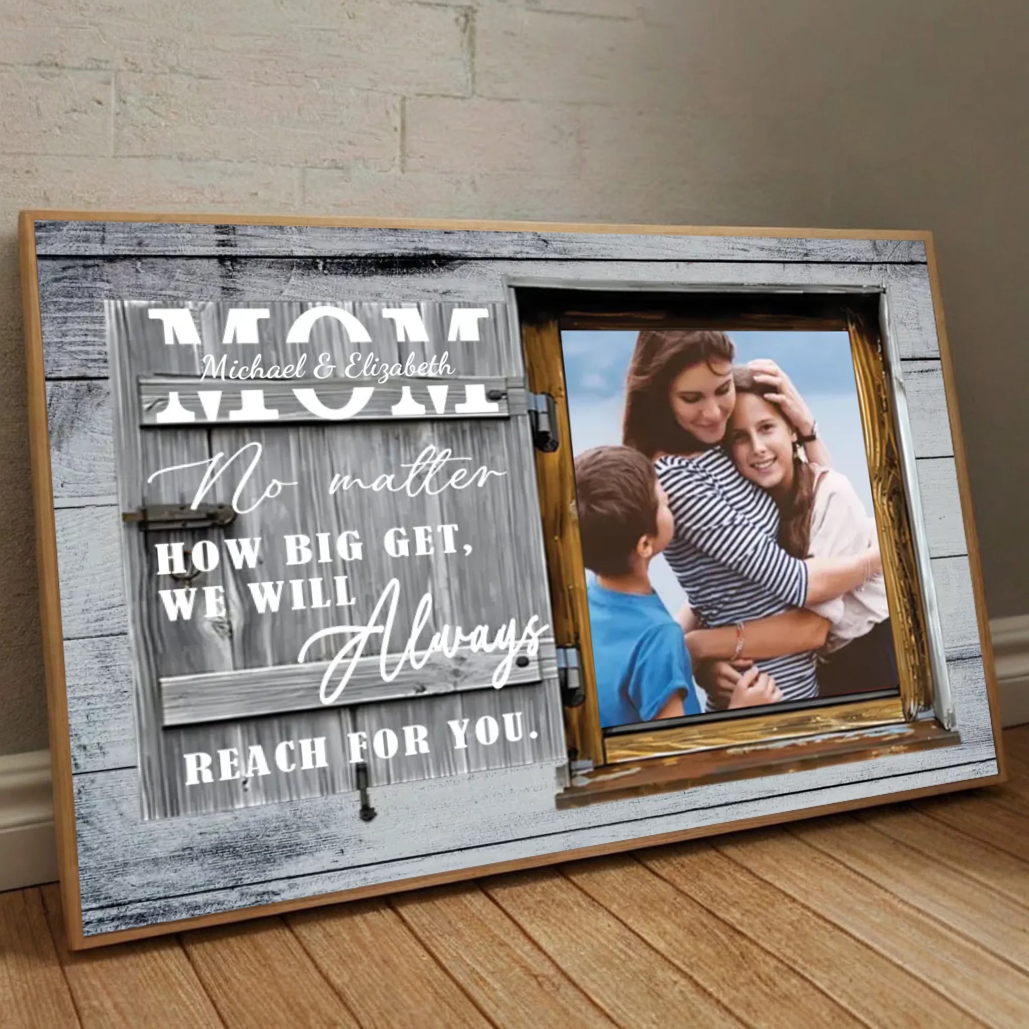 Personalized Photo Poster: The One Who Always Thinks of You Is Your Mom - 89Prints