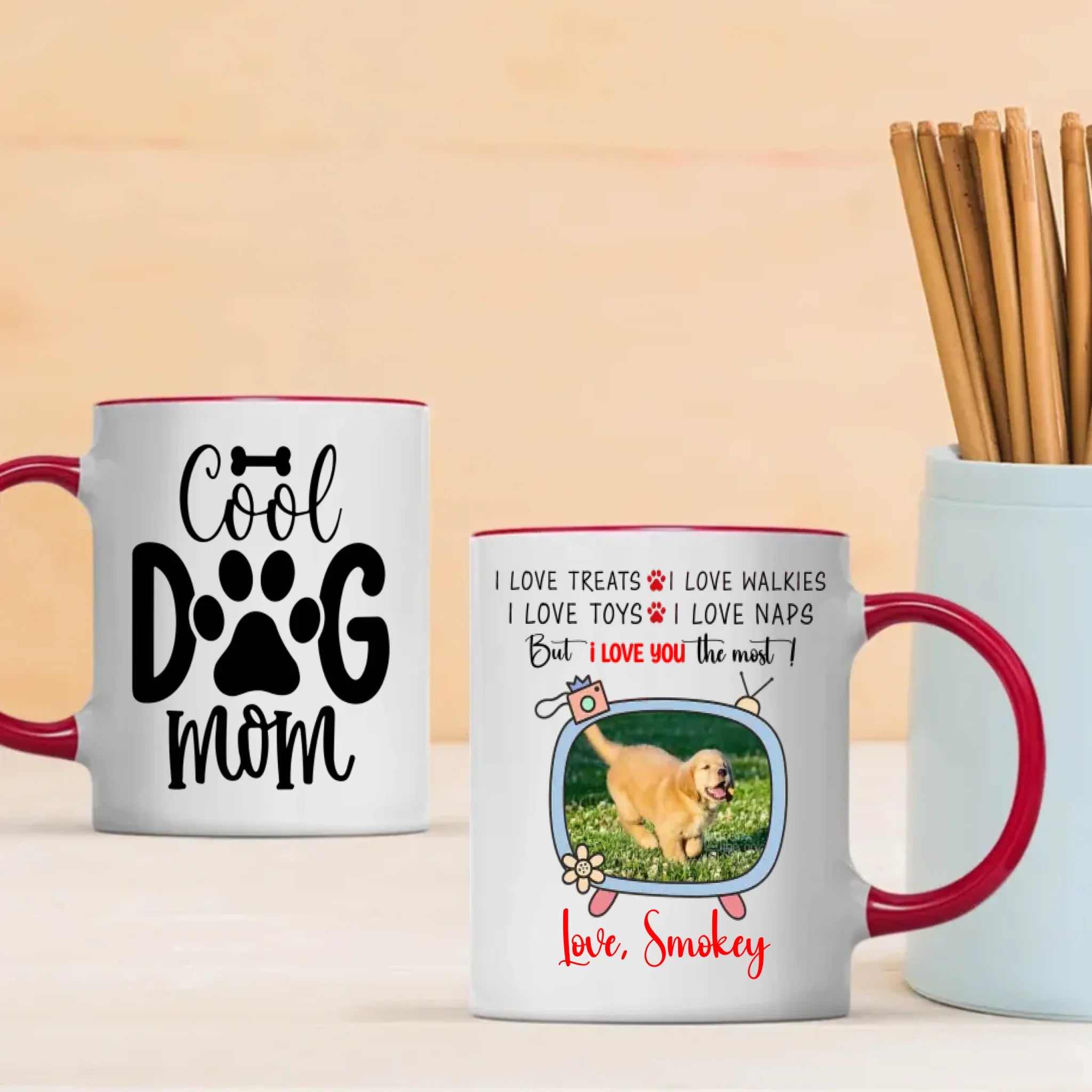 I Love You the Most Dog Mug – Heartfelt Gift from a Loyal Pup to Their Beloved Human – 89Prints