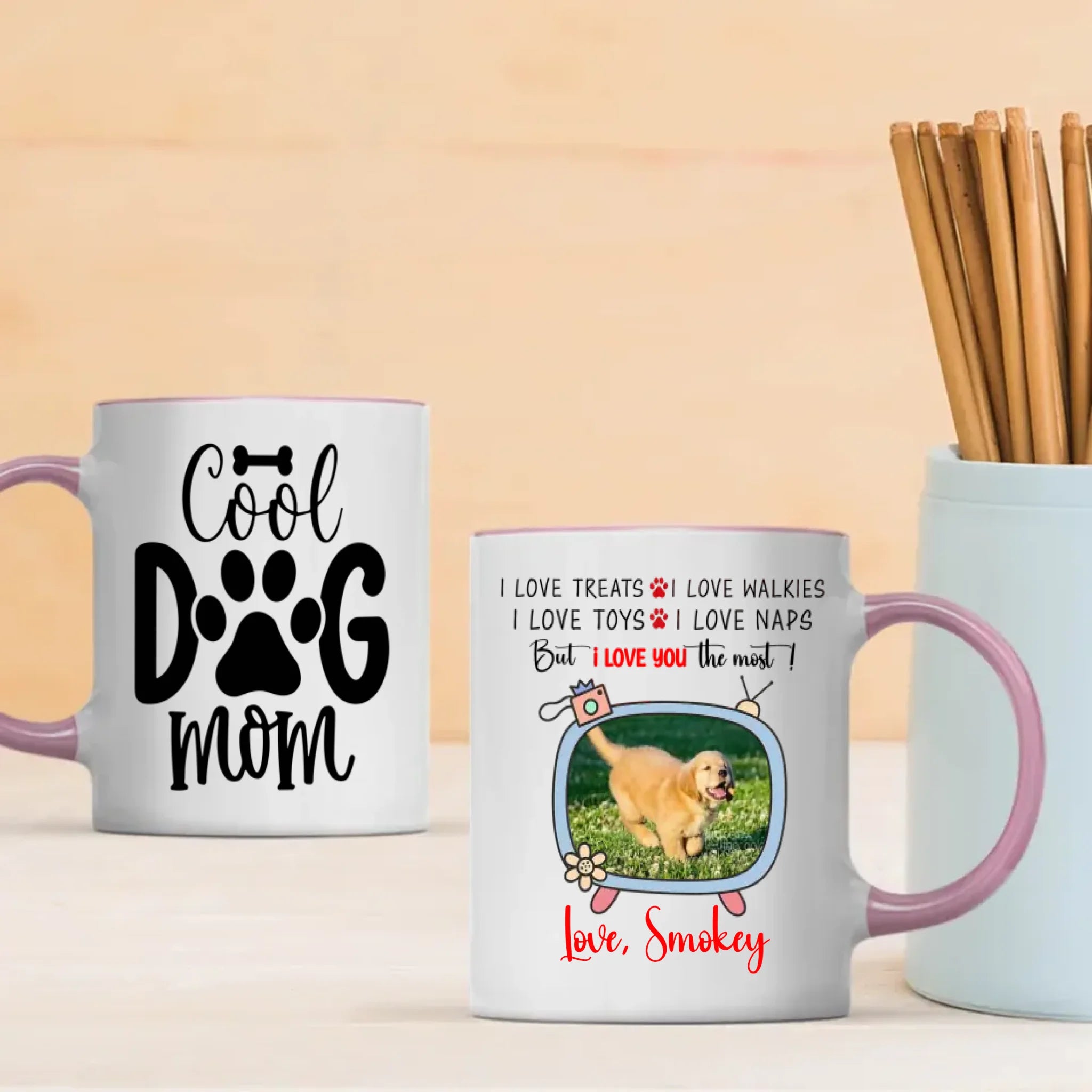 I Love You the Most Dog Mug – Heartfelt Gift from a Loyal Pup to Their Beloved Human – 89Prints